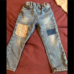 H&M patchwork Denim Jeans. Toddlers